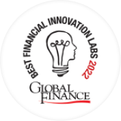 Selo do prêmio Global Finance Innovation Labs 2022